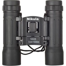 Nikula 10X25 Av Dürbünü 56M/1000M  Kauçuk Kaplama Siyah