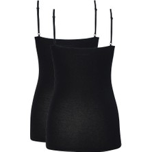 FİNE RİBANA SİYAH ATLET 1614