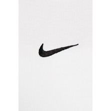Nike Sportswear Essential Rib Cropped Women's Tight Fit Tank Top Kadın Dar Kesim Crop Atlet Beyaz