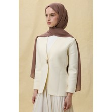 Paris Ipeği Pembe Kahverengi Renk Pamuklu Şal