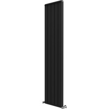 1800X392MM Armoni Dikey Alüminyum Radyatör Silk Patern Black (Pütürlü Siyah)