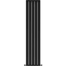 1800X392MM Armoni Dikey Alüminyum Radyatör Silk Patern Black (Pütürlü Siyah)