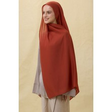 Paris Ipeği Koyu Kızıl Kahve  Renk Pamuklu Şal