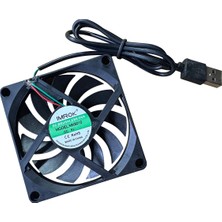 Sakoya Usb Fan 80x80x10 2 Adet Harici Laptop, Modem ve Tv Soğutucu Ball Bearing sessiz 27 db 3000 rpm