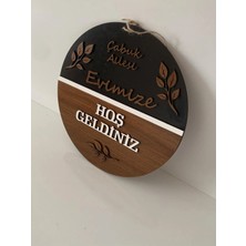 Kişiye Özel Ahşap Kapı Süsü