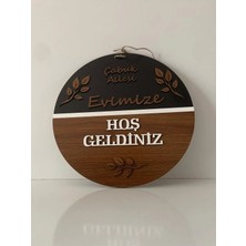 Kişiye Özel Ahşap Kapı Süsü