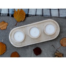 Lucia Ultra Yüksek Kaliteli 30CM 4'lü Set Traverten Veya Mermer Soya Mum - Yüksek Kalite Doğal Soya Mum ve Koku Esansı - Damarlı Beyaz Mermer, Kahve Gümüş Traverten, Bej Traverten Taş Seçenekleri
