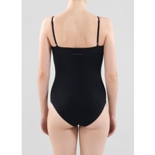 Essential İnce Askılı Siyah Çıtçıtlı Body 1980