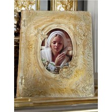 About The Perfect Bej Ahşap Organizer, Kitap, Mücevher ve Kozmetik Kutusu