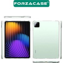 Forzacase Xiaomi Pad 7 / Pad 7 Pro 11.2 Inch ile Uyumlu Anti Shock Silikon Kılıf Şeffaf - FC014