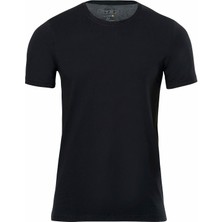 1203 Modal O Yaka Kollu  Erkek Atlet Anıt Siyah