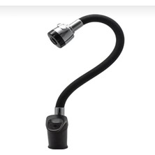 Siyah Krom Detay Mutfak Eviye Bataryası Oynar Borulu 2 Fonksiyonlu