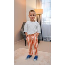 Çocuk Çizgili Yumuşak Alt-Striped Pantolon