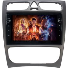Mercedes C Class C200 (W203-W209) Android 10 Carplay Navigasyon Multimedya Ekran Oem 4gb Ram