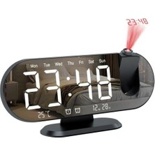 About The Perfect Şık Siyah LED Masa Saati, Çift Alarm ve Yüksek Dereceli Özelliklerle