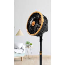 Sirkülasyonlu Metal Kanatlı Vantilatör – Sessiz 3 Kademeli Ayaklı Fan 97CM 11 Inç 60W