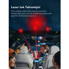 Arell Teknoloji Af-04 Araba & Ev Kokusu Otomatik Şarjlı Lazer Işık Yıldız Tavan Yeni Nesil Smart Koku Difüzör