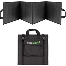 goboenergy 120W Katlanabilir Güneş Paneli Siyah | Taşınabilir Solar Çanta Panel