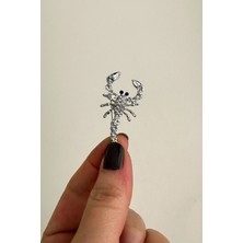 Taş Detay Akrep Burcu Broş (4cm)