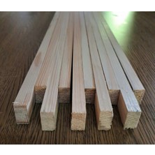 Kahverengi Ahşap Çıta, Dekoratif, 25 Adet, 1X2X50 Cm, Duvar Süsleme Için Ideal