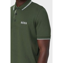 Boss Pamuklu Regular Fit Düğmeli Polo T Shirt Erkek Polo Yaka T Shirt 50469102 355