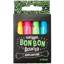 Smiggle – Bon Bon Şeker Kokulu Fosforlu Kalem Paketi X4