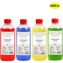 Renkli 4'lü Set, Kokusuz Yağ, 4X250 Ml, Iç Mekan Gaz Lambası