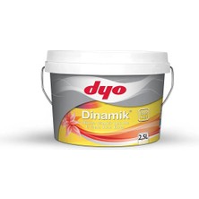 Dyo 2,5lt Dinamik Ipekmat Silikonlu Silinebilir Iç Cephe Duvar Boyası (6263)