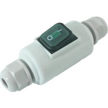 Powermaster PM-26936 Su Geçirmez Beyaz Kablo Switch 4 Pin