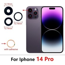 Iphone 14 Pro 3lü Arka Kamera Camı Lens Yapışkanlı