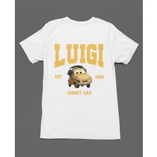 Bumeta Luigi Arabalar Cars Şimşek Mcqeen Unisex Tişört T-Shirt