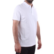 Twister 2341 Beyaz Günlük Kısa Kol Normal Kesim Pamuklu Polo Yaka Erkek Tişört