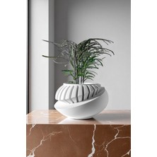 Küçük Boy Modern Tasarımlı Dekoratif Plastik Saksı – 7X13 cm