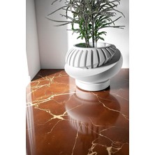 Küçük Boy Modern Tasarımlı Dekoratif Plastik Saksı – 7X13 cm
