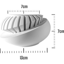 Küçük Boy Modern Tasarımlı Dekoratif Plastik Saksı – 7X13 cm