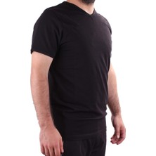 Twister Jeans 2302 Siyah Günlük Pamuklu Basıc V Yaka Erkek Tişört