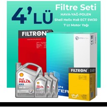 Filtron FORD Ranger 3.0 Dizel Filtre Bakım Seti Shell Motor Yağlı (2006-2012) 4 Lü