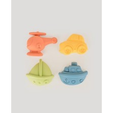 About The Perfect Çocuklar Için 4'lü Renkli Taşıtlar Kum Kalıbı, Eğlenceli ve Öğretici Oyun Seti