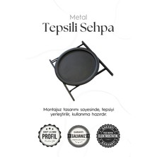 He Dizayn Aksesuar Katlanır Tepsili Sehpa Çıkarılabilir Tepsili Modern Koltuk Yanı Orta Sehpa Piknik Sehpa Kolçak Sehpa