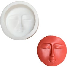 Beyaz Yüz Mum Kalıbı, Silikon, 1 Adet, Kaliteli ve Kullanışlı Ürün