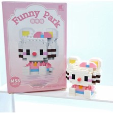 Hello Kitty Mini Blok Yapı Oyuncağı - 145 Parça 3D Puzzle Figür Seti