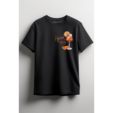 Merch&ice Aperol Spritz Baskılı Unisex T-Shirt Siyah