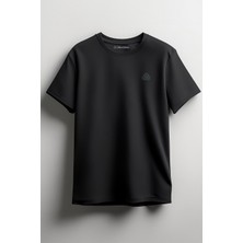 Merch&ice Sade Logolu Unisex Tişört Beyaz Siyah Logolu