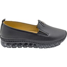 Charmille | Kadın Tamamen Ortopedik Yanları Lastikli Ayakkabı - Siyah - 36