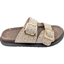 Florisse-1 | Kadın Günlük Terlik - Bej - 37