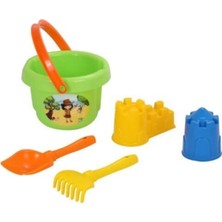 About The Perfect Yeşil Büyük Kova, Kürek, Tırmık ve Kale Kalıpları Seti