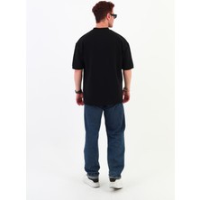 Mantova Siyah Çizgili Mevsimlik Unisex T-Shirt