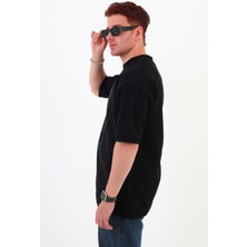 Mantova Siyah Çizgili Mevsimlik Unisex T-Shirt