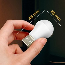 Hk Tech 5V-1A USB LED Lamba Beyaz 20920