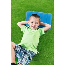 About The Perfect Mavi Şişme Çocuk Seyahat Yastığı Kamp ve Plaj Için Rahat Konfor